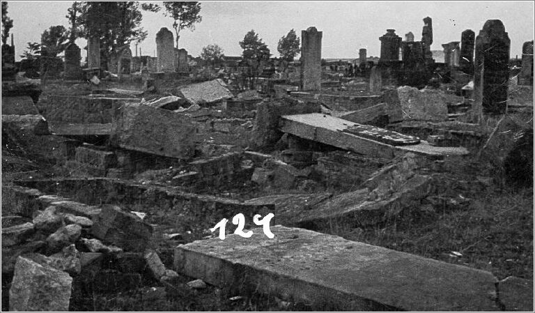 Ruins of the Jewish Cemetery in in the Czestochowa